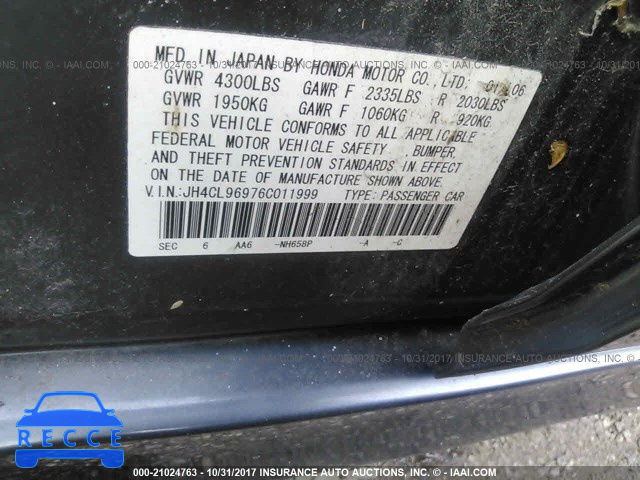 2006 Acura TSX JH4CL96976C011999 image 8