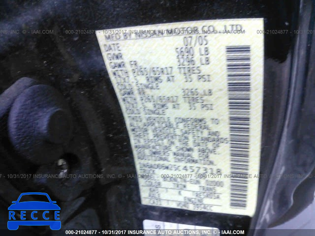 2005 NISSAN FRONTIER KING CAB LE/SE/OFF ROAD 1N6AD06W25C457318 Bild 8
