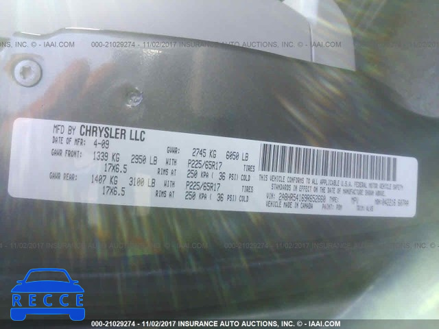 2009 CHRYSLER TOWN & COUNTRY TOURING 2A8HR54169R652660 Bild 8