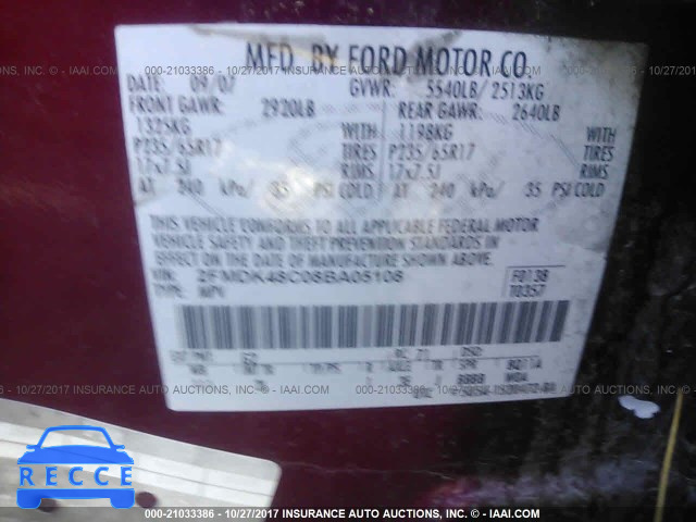 2008 Ford Edge 2FMDK48C08BA05108 image 8