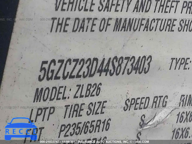 2004 Saturn VUE 5GZCZ23D44S873403 image 8