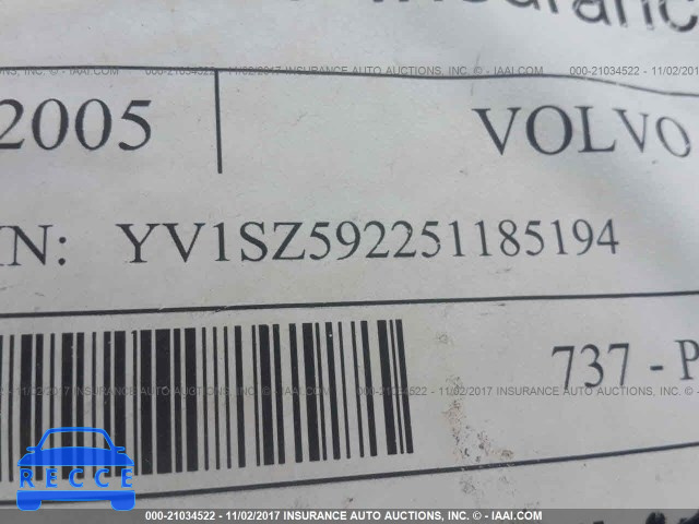 2005 Volvo XC70 YV1SZ592251185194 зображення 8
