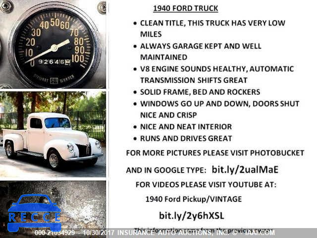 1940 FORD PICKUP 1GC12308 Bild 6