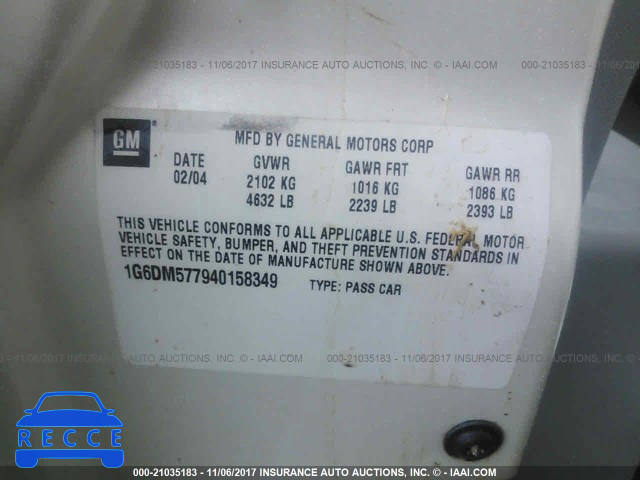 2004 CADILLAC CTS 1G6DM577940158349 зображення 8