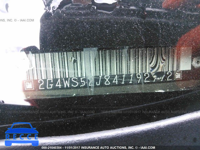 2004 Buick Century CUSTOM 2G4WS52J841192992 зображення 8