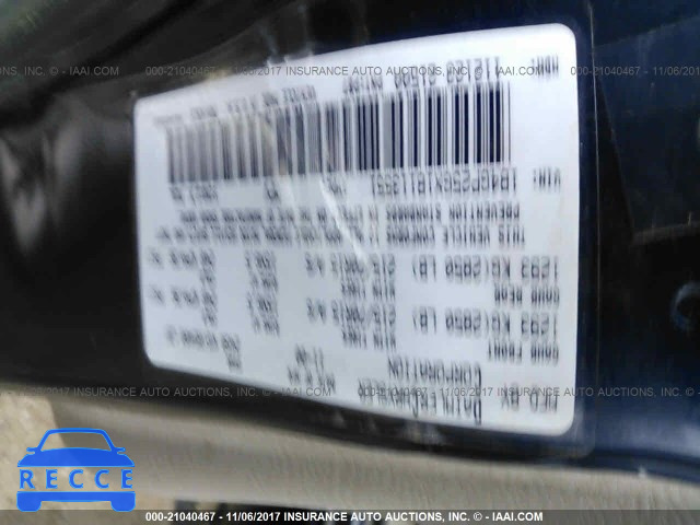 2001 DODGE CARAVAN 1B4GP25GX1B113551 image 8