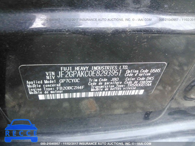 2014 SUBARU XV CROSSTREK 2.0 LIMITED JF2GPAKC0E8293951 image 8