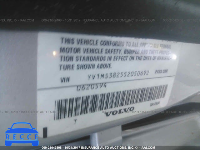 2005 Volvo S40 2.4I YV1MS382552050692 image 8