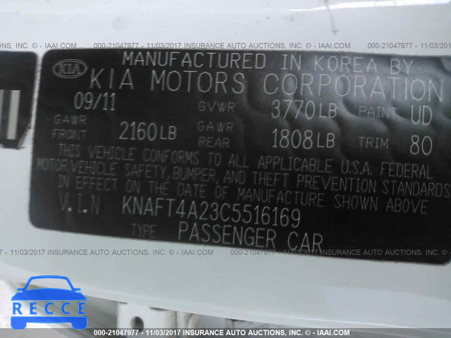 2012 KIA Forte LX KNAFT4A23C5516169 image 8