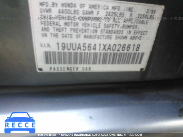 1999 Acura 3.2TL 19UUA5641XA026618 Bild 8