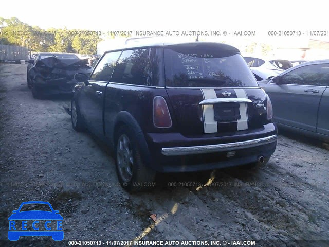 2002 Mini Cooper WMWRC33402TE11253 image 2