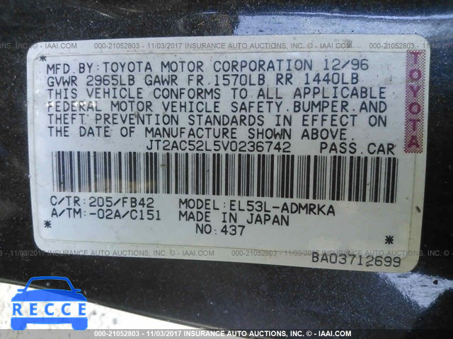 1997 Toyota Tercel CE JT2AC52L5V0236742 Bild 8
