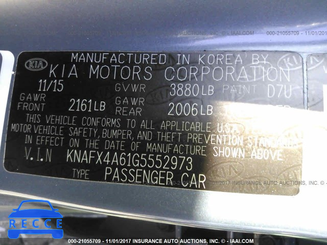 2016 KIA Forte KNAFX4A61G5552973 image 8