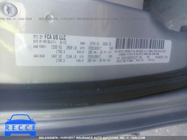 2015 Chrysler Town & Country TOURING 2C4RC1BG5FR716177 image 8