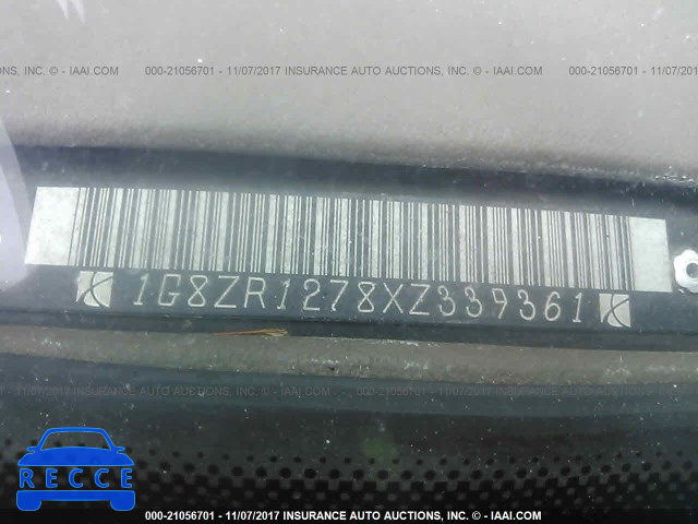 1999 Saturn SC2 1G8ZR1278XZ339361 image 8