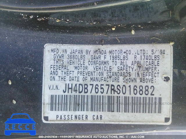 1994 Acura Integra LS JH4DB7657RS016882 Bild 8