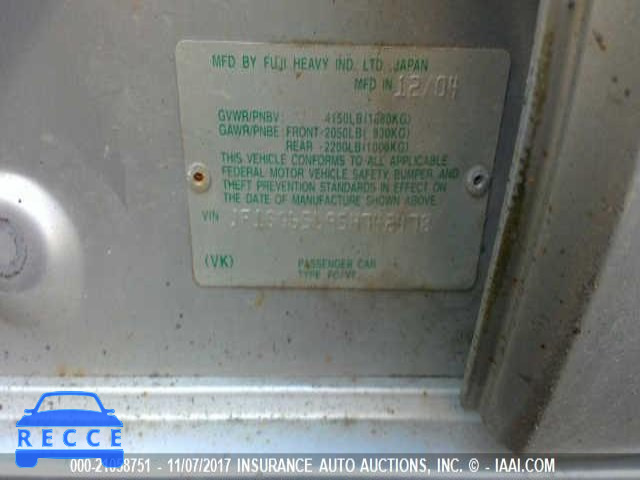 2005 Subaru Forester 2.5XS JF1SG65695H742478 image 8