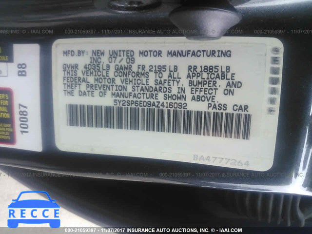 2010 Pontiac Vibe 5Y2SP6E09AZ416092 image 8