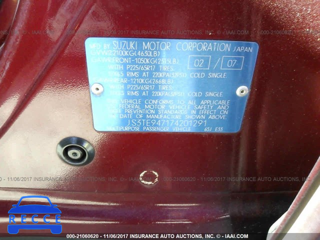 2007 Suzuki Grand Vitara LUXURY JS3TE947174201291 Bild 8