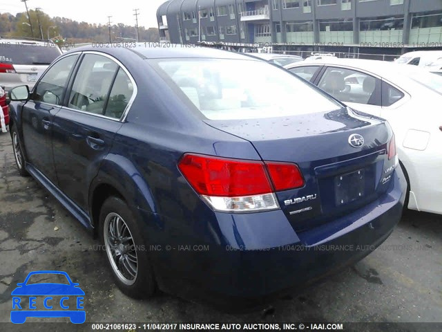 2011 Subaru Legacy 2.5I 4S3BMAA68B1259435 image 2