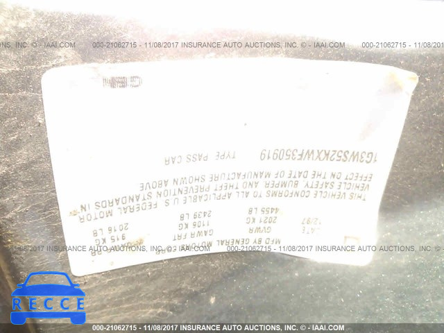 1998 OLDSMOBILE INTRIGUE GL 1G3WS52KXWF350919 зображення 8