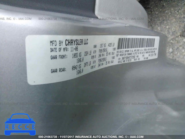 2009 Chrysler PT Cruiser TOURING 3A8FY58949T572992 image 8
