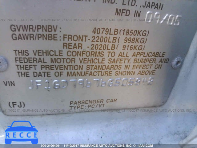 2006 Subaru Impreza WRX/LIMITED JF1GD79676G505848 image 8