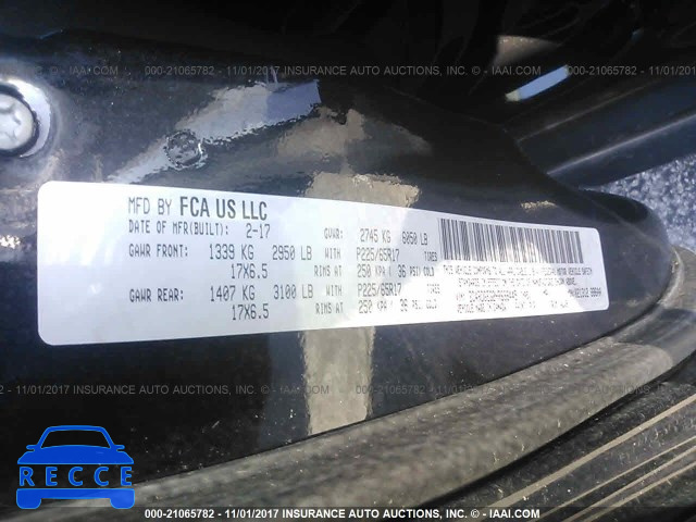 2017 DODGE GRAND CARAVAN 2C4RDGEG2HR698445 image 8