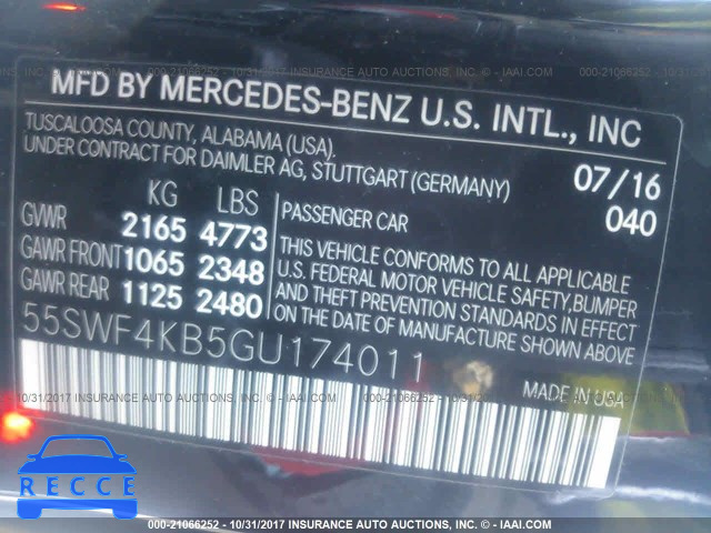 2016 MERCEDES-BENZ C 55SWF4KB5GU174011 image 8