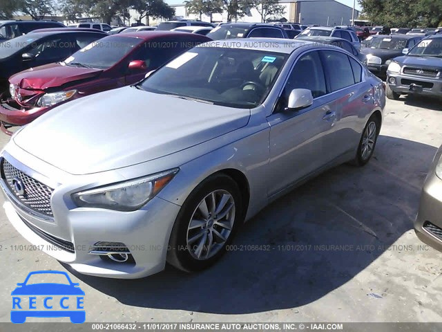 2014 Infiniti Q50 JN1BV7AP3EM687105 зображення 1