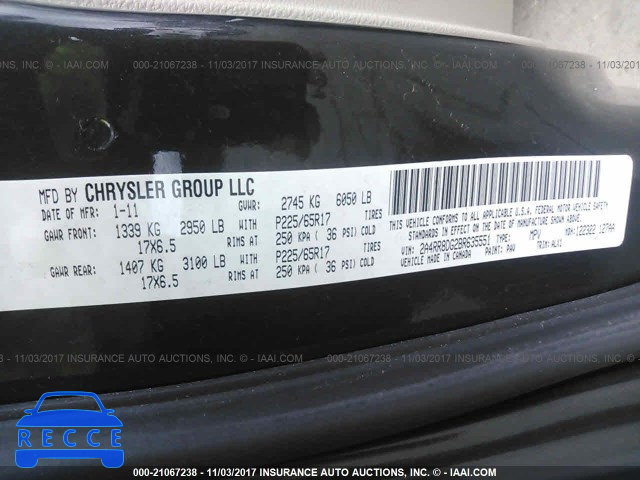 2011 Chrysler Town & Country TOURING L 2A4RR8DG2BR635551 зображення 8