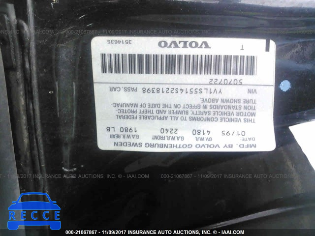 1995 Volvo 850 GLT YV1LS5514S2218398 image 8