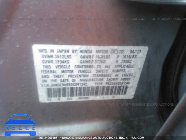 2013 Honda FIT SPORT JHMGE8H55DC041242 image 8