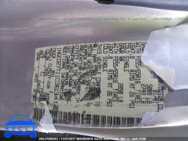 2001 Nissan Frontier CREW CAB XE/CREW CAB SE 1N6ED27T11C363412 image 8