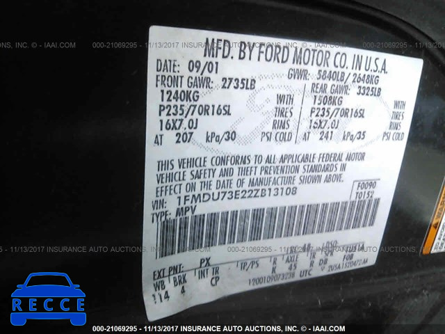 2002 Ford Explorer XLT 1FMDU73E22ZB13108 image 8
