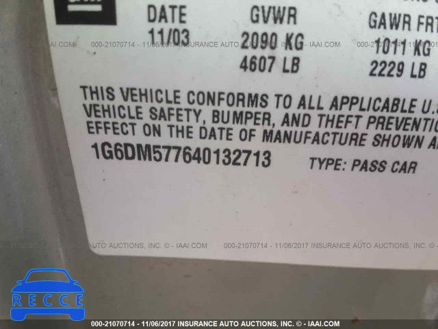 2004 Cadillac CTS 1G6DM577640132713 зображення 8