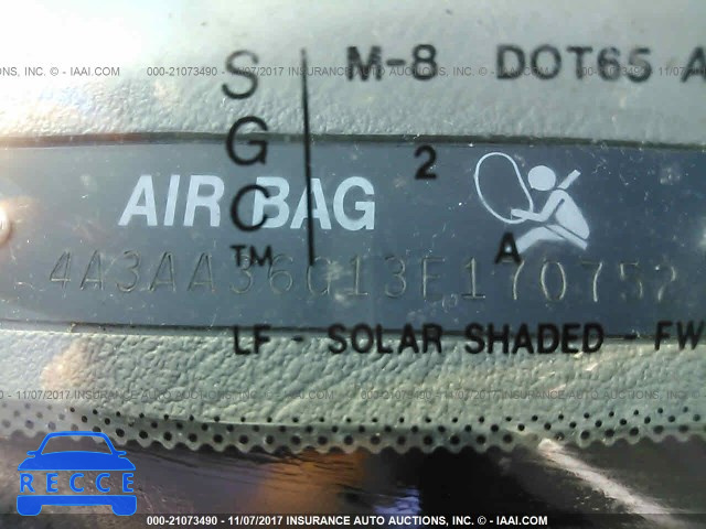 2003 Mitsubishi Galant DE 4A3AA36G13E170752 image 8