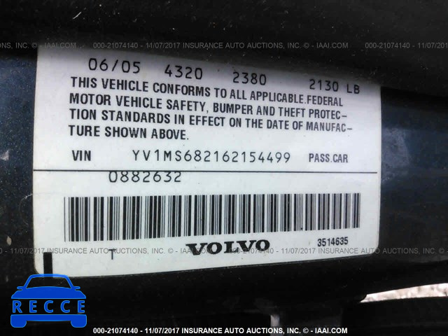 2006 Volvo S40 T5 YV1MS682162154499 image 8