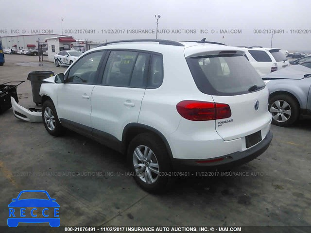 2017 VOLKSWAGEN TIGUAN WVGAV7AX6HK015110 image 2