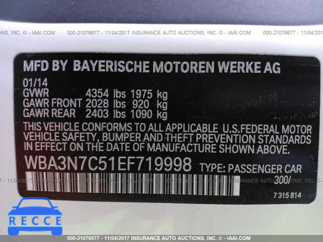 2014 BMW 428 I WBA3N7C51EF719998 Bild 8