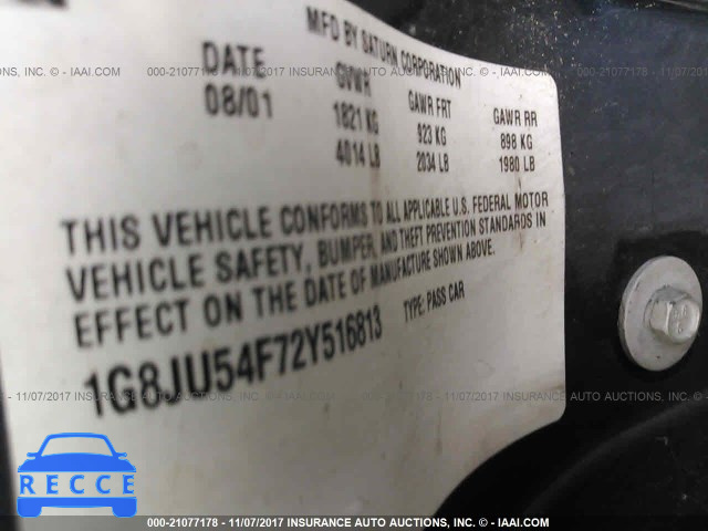 2002 Saturn L200 1G8JU54F72Y516813 Bild 8