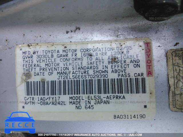 1995 Toyota Tercel DX JT2EL56E6S7029390 Bild 8