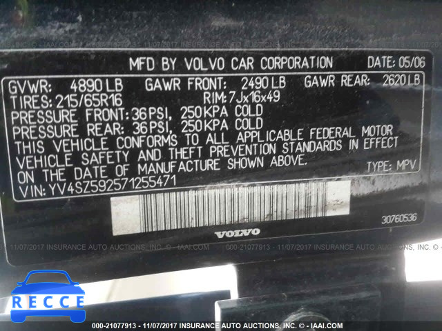 2007 Volvo XC70 YV4SZ592571255471 image 8