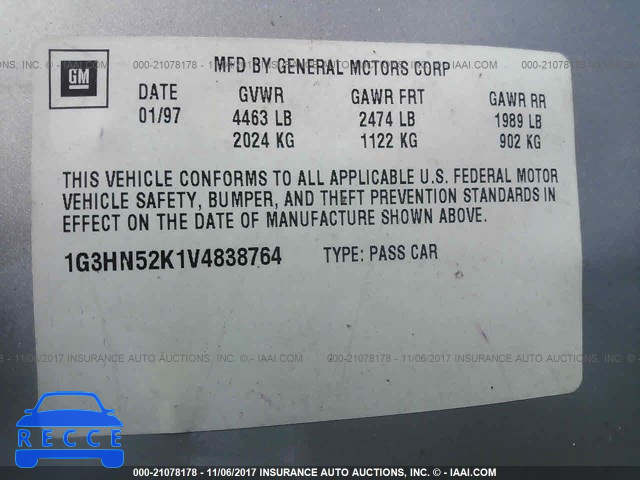 1997 Oldsmobile 88 LS 1G3HN52K1V4838764 Bild 8