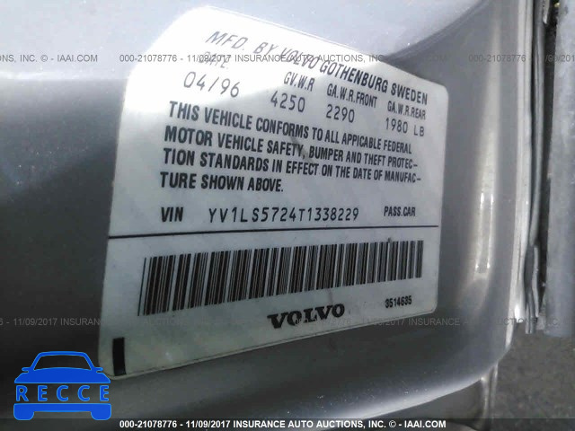 1996 Volvo 850 YV1LS5724T1338229 image 8