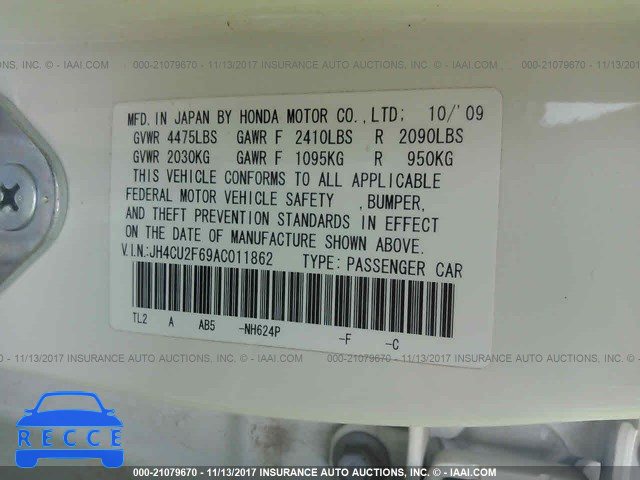 2010 Acura TSX JH4CU2F69AC011862 image 8