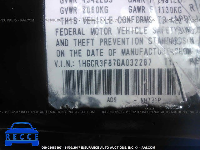 2016 Honda Accord EXL 1HGCR3F87GA032287 image 8