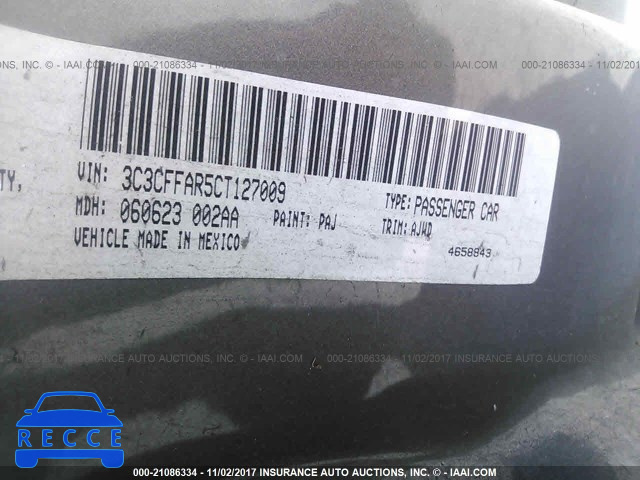 2012 Fiat 500 3C3CFFAR5CT127009 зображення 8