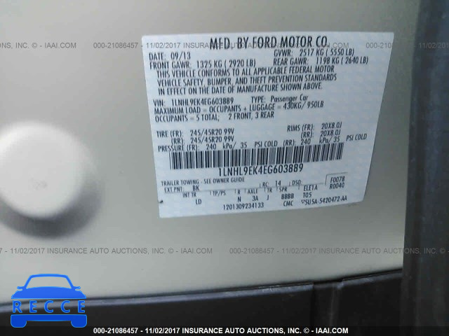 2014 Lincoln MKS 1LNHL9EK4EG603889 image 8