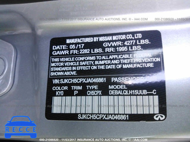 2018 INFINITI QX30 SJKCH5CPXJA046861 image 8